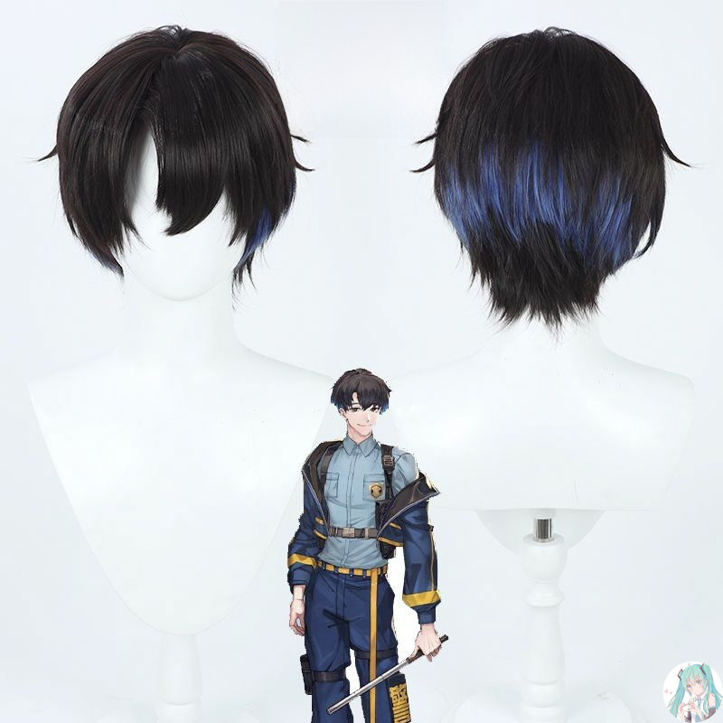 台灣出貨 加急免運 加厚髮量 毛量充足 遊戲Paradox Live獄LUCK犬飼憂人cos假髮 層次過渡漸變 