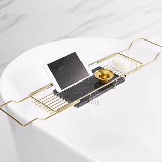 浴缸架 浴缸置物架 伸縮浴缸架 泡澡架置物架 浴缸掛架 不銹鋼浴缸置物架伸縮多功能置物架衛生間泡澡支架浴室收納架金色