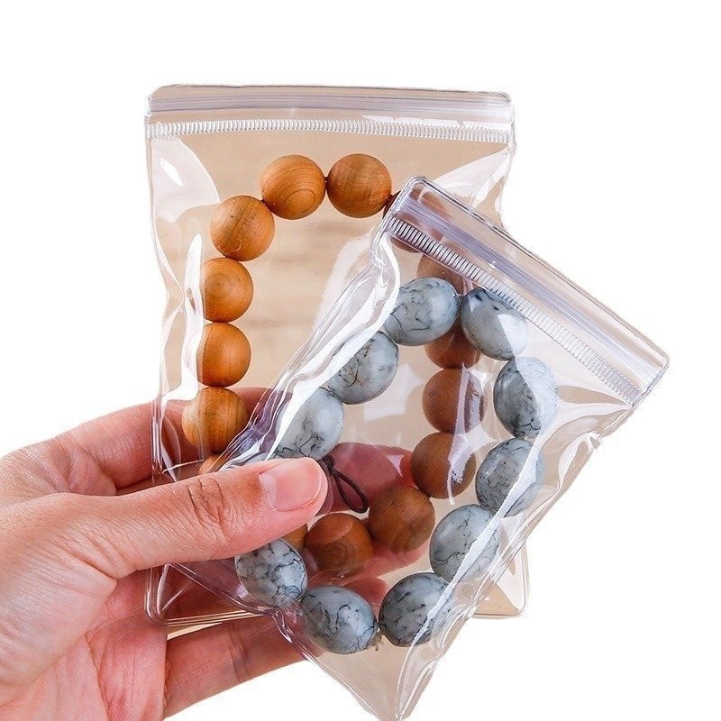 【闆娘推薦 5】密封收納袋珠寶封口袋飾品收納袋PVC收納袋透明收納袋加厚夾鏈袋耳環收納零件收納袋小飾品收納 OKHS