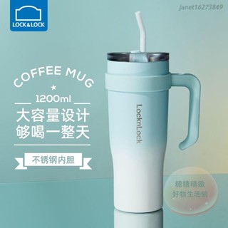 💘正貨💥限時優惠💥Lock樂扣樂扣不鏽鋼保溫杯大容量不鏽鋼杯子高顏值水杯女咖啡杯冰霸杯子
