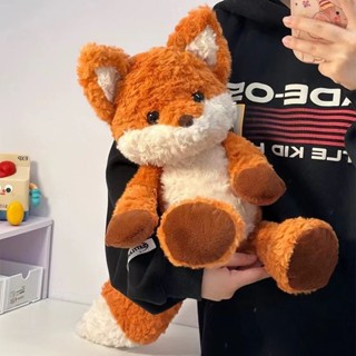 抱枕🌹可愛狐狸毛絨玩具公仔 狐狸玩偶  圍枕 靠腰 造型抱枕 動物抱枕 玩偶  床上陪睡玩偶生日禮物女生