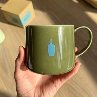 24小時出貨 💥日系杯子 日本小藍 blue bottle 小藍瓶 杯子 藍瓶子 清澄馬克杯 限定咖啡杯 陶瓷杯 綠杯
