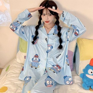 🎉爆款新品🎉小丑魚睡衣女士德絨長袖2024新款加厚磨毛保暖卡通可外穿套裝春秋 醜魚 漢頓 人魚漢頓 居家服 睡衣