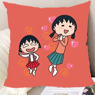 抱枕 靠枕🎀 櫻桃小丸子卡通動漫抱枕雙面定製汽車沙發靠腰墊學生日禮物靠枕