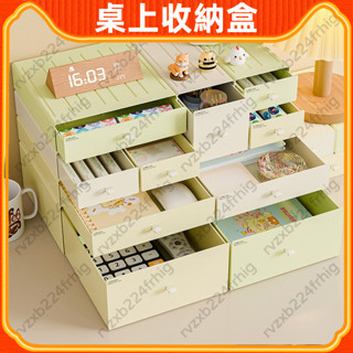 【YOYO】化妝品收納盒 家用 桌面 梳妝檯收納 護膚品 口紅 置物架 整理盒 抽屜式收納櫃 美妝收納盒