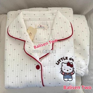 💖限時下剎💖熱賣！F&X 可愛睡衣日係HelloKitty空氣棉女冬季夾層甜美加厚學生休閒家居服套裝