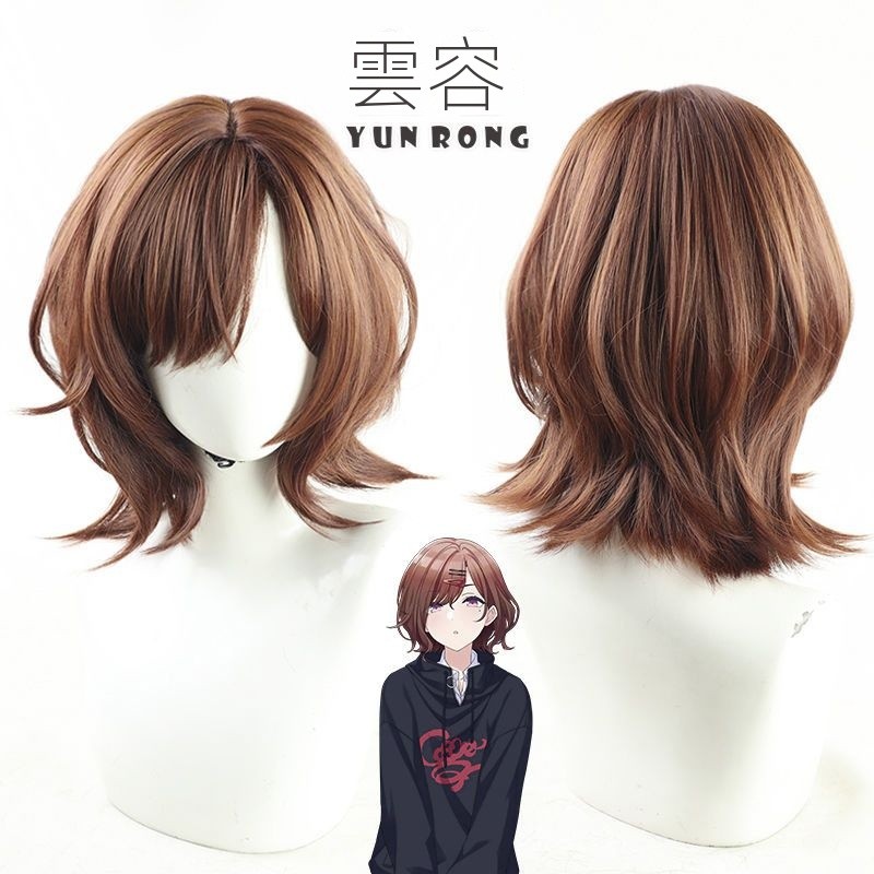 【限時秒殺】動漫週邊 樋口圓香COS假髮 樋口円香偶像大師 閃耀色彩仿真頭頂收藏禮物 二次元