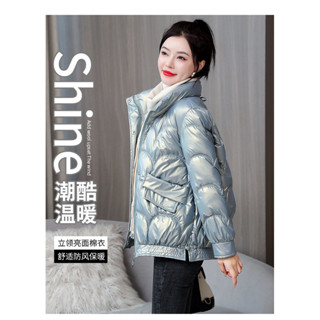 棉襖女潮ins冬季外套新款洋氣短款棉服媽媽女士加絨加厚棉衣