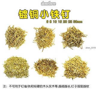 臺灣發貨🔥免運🔥♛迷你螺絲♛熱賣 鍍銅小鐵釘圓頭小釘木盒釘子工藝鐵釘DIY純銅 配件 專用迷你圓頭釘