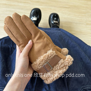 🧤限時免運🧤手套女冬季加絨加厚保暖戶外騎行開車滑雪防寒可觸屏羊羔毛絨手套滑雪手套 保暖手套 防寒手套 防水保暖手