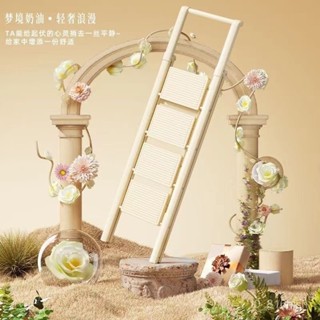 宅配-折疊梯-家用梯-人字梯-梯子家用折疊花架梯加厚鋁閤金人字梯多功能伸縮奶油白室內折疊梯DJX1