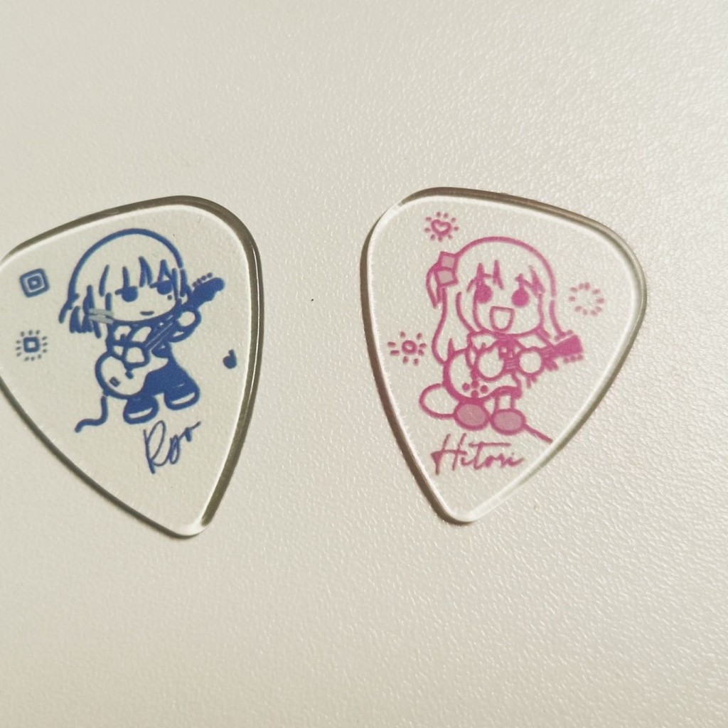 吉他撥片🎁孤獨搖滾撥片吉他貝斯波奇醬混合厚度整套裝結束樂隊后藤山田周邊 卡通吉他撥片 吉他配件