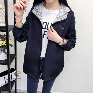 ❤限時下殺❤ 雙面可穿衝鋒衣女夾克短外套女學生春秋裝韓版寬鬆學院拉鍊衫褂子女