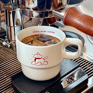 COSMOS 高顏值ins風可愛小狗陶瓷杯馬克杯早餐牛奶杯情侶咖啡杯禮品水杯