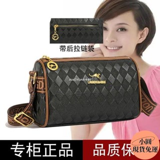 【小圓❥桃園發貨】 2024香港專櫃真皮圓筒包單肩女包斜跨包包大容量寬頻牛皮枕頭包女