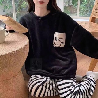 可可裡🍁甜美可愛珊瑚絨睡衣冬季加絨女款加厚法蘭絨2024年新款秋冬家居服