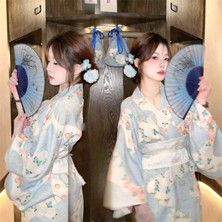 🌸熱銷免運🌸新款日式和風浴衣文藝復古小清新少女連衣裙旅拍改良和服神明少女 改良和服 日式浴衣 日式 COSPLAY
