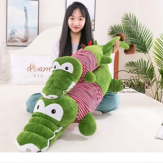 宅人天堂-可愛鱷魚公仔 鱷魚娃娃 鱷魚長條抱枕 鱷魚玩偶 毛絨 長條抱枕 玩偶抱枕 超大佈娃娃 生日禮物 交換禮物