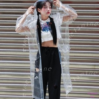 【百分百推薦】雨衣長款單人韓版時尚全透明防暴雨成人抗凍耐寒增香防水長風衣