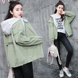 開學季女外套春季2024新款韓版學生寬松百搭bf短款上衣學院風春秋 外套女 開衫外套 秋冬上衣