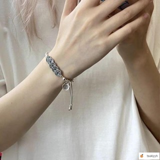 🌟臺灣出貨🌟ins小眾手鏈 五帝錢~手工編織手繩高階感竹節新中式國風情侶手鏈山鬼花錢手鏈