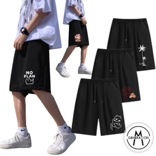 【M世代】M-8XL （多款可選）男士休閒短褲 夏季潮牌寬鬆學生印花短褲 運動短褲 休閒短褲 五分短褲 APX602
