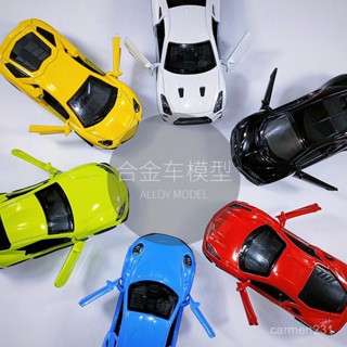 臺灣熱銷 盒裝1:43閤金車模型迴力車兒童玩具可開門汽車蛋糕擺件娃娃機