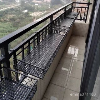 💥今日特價💥 陽臺花架 懸掛式花架 室外花架 鐵藝護欄花盆 掛架多肉欄桿花架子 室內窗沿臺置物架