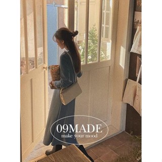 Codibook｜韓國 09WOMEN 褶皺設計圓領長版連身洋裝［預購］長洋裝 女裝