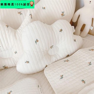 🚀臺灣發貨⚡四季通用 韓國ins雲朵造型嬰兒定型枕頭防偏頭 全棉透氣吸汗