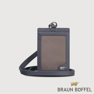 【BRAUN BUFFEL】尚恩A 證件夾-藍色(德國小金牛台灣總代理)/BF354-170-NY