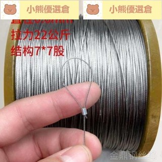 💯臺灣出貨💯超軟鋼絲繩304不鏽鋼細軟鋼絲線吊繩拉線繩晾衣架釣魚線套0.3-4mm