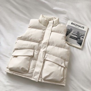 【免運出貨】背心馬甲外套韓版棉服馬甲女ins時尚2023冬季新款百搭麵包服短版馬甲無袖外套秋冬牛仔外套西裝背心工裝背心