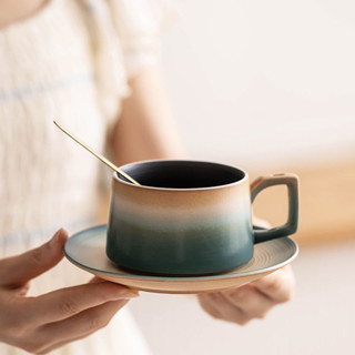 咖啡濾杯 熱飲杯 環保咖啡杯 咖啡杯 陶瓷咖啡杯 咖啡杯 玻璃 隨行咖啡杯 知心咖啡杯家用陶瓷杯碟套裝下午茶牛奶杯情侶杯