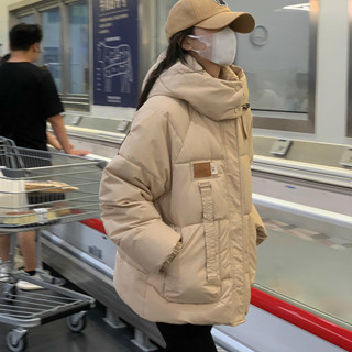 【免運】大口袋羽絨棉衣服女裝冬季新年短版麵包服連帽加厚棉襖外套ins潮
