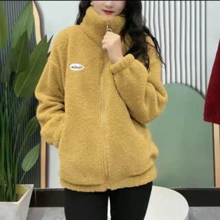 🌸臺灣限價免運🌸鹿鹿 媽媽冬季顆粒女裝外套寬松新款保暖棉衣洋氣加絨秋冬加厚羊羔絨