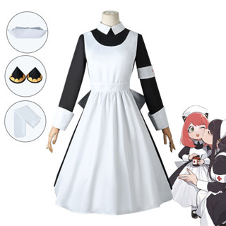 蝦皮最低價🌸 間諜過家家cos衣服阿尼亞cos服日常甜美cosplay兒童女僕裝連衣裙 cosplay 角色扮演