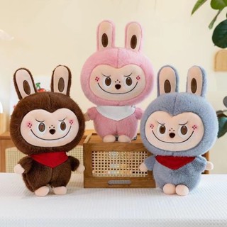 臺灣出貨 泡泡瑪特毛絨玩具拉布布玩偶LABUBU公仔床上陪睡布娃娃節日送女友
