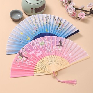 🔥臺灣出貨🔥扇子夏天摺扇中國風古風女學生便攜折疊兒童舞蹈古裝漢服涼快耐用 LEE7