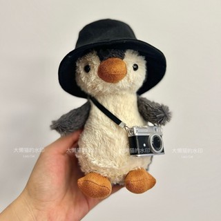 ✨桃園出貨✨【846人收藏】閃光相機企鵝玩偶花生公仔娃衣毛絨玩具可愛陪伴生日禮物禮物情侶