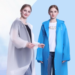 TK推薦✈時尚 EVA 中性雨衣防水雨衣女式男士野營雨衣
