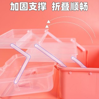 書法繪畫 工具箱 三層工具箱 加高加厚收納盒 加厚三層美術生專用收納盒工具箱桌麵整理文具整理顔料畵筆箱