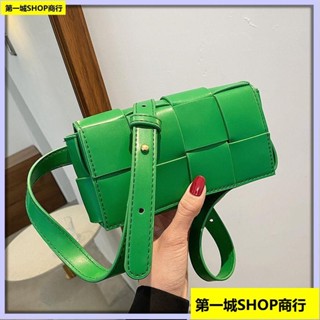 ♥精品推薦♥手工包 高階感小包包女2022新款潮早春時尚質感編織枕頭包綠色小眾斜挎包