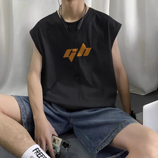 【酷派潮流】sS-4XL 背心男 運動背心 背心男士夏季新款字母坎肩短袖T恤潮流休閒籃球運動寬鬆無袖上衣 籃球背心