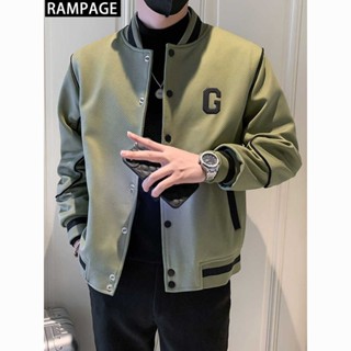 男防風外套 春秋季夾剋 韓版 帥氣 修身休閒外套 男生外套長袖 高階感 斜紋棒球領夾剋外套 新款 ins 潮牌 男上衣