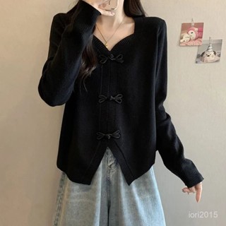 VOVA本鋪 超大碼女裝 新中式坑條長袖 不規則長V領T恤 春秋季 新款 設計感 別緻開衫上衣