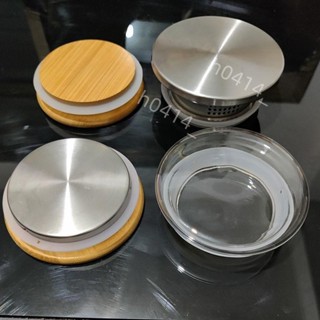 限時低價-茶壺蓋 竹蓋茶壺配蓋冷水壺玻璃蓋子 儲物罐竹蓋茶壺不鏽鋼蓋子 茶具配件200