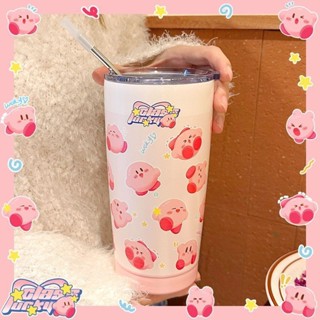 🎀可愛杯杯🎀兩用星之卡比杯子水杯可愛吸管杯少女心食品級304不銹鋼保溫杯