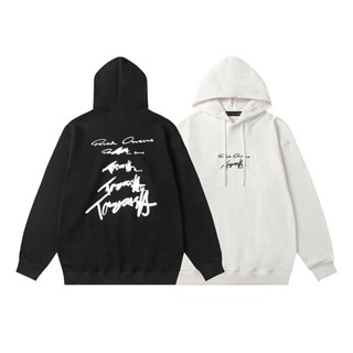 【丹丹百貨】高版本馬吉拉MM6刺繡字母背面印花毛圈連帽衛衣寬松休閑男女外套5695
