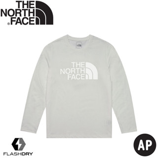 【The North Face 男 吸濕排汗長袖T恤 AP《灰》】8AMJ/排汗T/排汗衫/圓領長袖/長T/運動衫